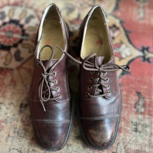 Classic Brown Leather Women’s Oxfords